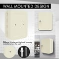 thumbnail image 6 of Key Cabinet, Locking Key Organizer Wall Mount, Key Storage Lock Box with Code, Metal Key Lock Box with 2 Keys for Car Dealer, Property Manager, Hotel, 6 of 8