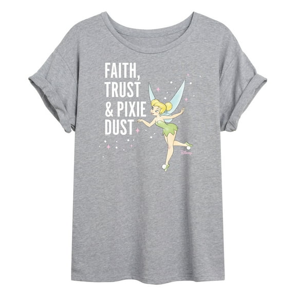 Tinker Bell - Faith Trust Pixie Dust - Juniors Ideal Flowy Muscle T-Shirt