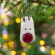 thumbnail image 1 of Adorno de árbol de Navidad de vidrio fundido, adornos de árbol de Navidad de vidrio fundido hechos a mano, atrapasol de pájaro de vidrio fundido, adorno colgante reflectante para, 1 of 5