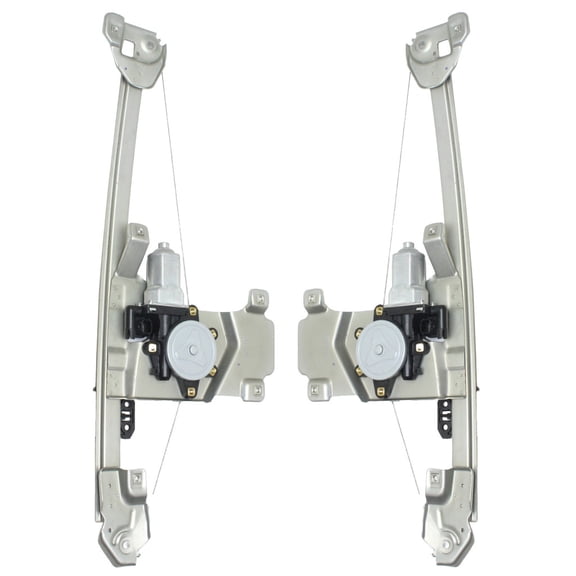 KarParts360 For Isuzu i-290/i-370 2007 2008 Window Regulators Rear, Driver And Passenger Side | Pair | Power | With Motor | Replacement For 15922917, 15922916