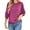 Hot Pink, variant on cocolona Long Sleeve Shirts for Women Fall Winter Crew Neck Knit Sweaters Fashion Casual Loose Pullover Tops Solid Color Blouses