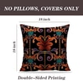 thumbnail image 2 of LALILO Throw Pillow Covers Striped Baroque Floral Ornament Vintage Cushion Cover 18" x 18", 2 Pack, 2 of 6