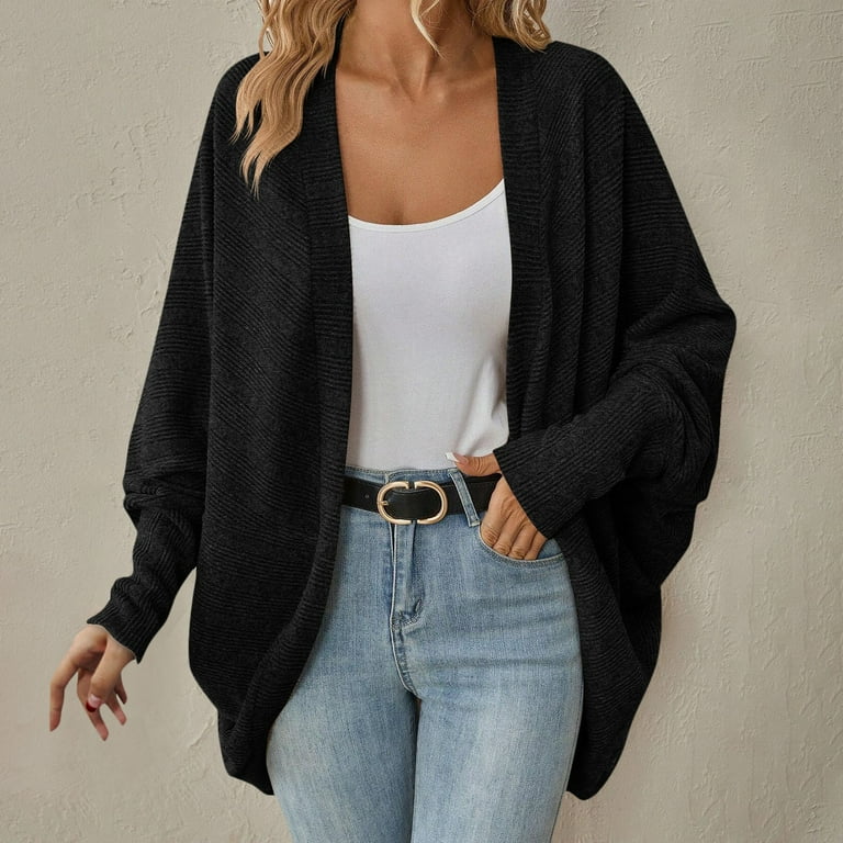 Fashion Bat Sleeve Thin Knit Women's Cardigan Fashion Bat Sleeve Thin Knit Women's Cardigan