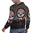 thumbnail image 4 of Lsque The Binding of Isaac Pattern Casual Men's Hoodie,Hooded Sweatshirt with Kangaroo Pocket,Pullover Hoodie-Large, 4 of 8