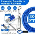 thumbnail image 6 of LANNEY Dog Tie Out Cable and Stake, 30ft Leash Chain for Camping and Yard Dog Runner Cable , 16 inch Heavy Duty Spiral Stake for Medium Large Dogs Up to 125 lbs, 6 of 9