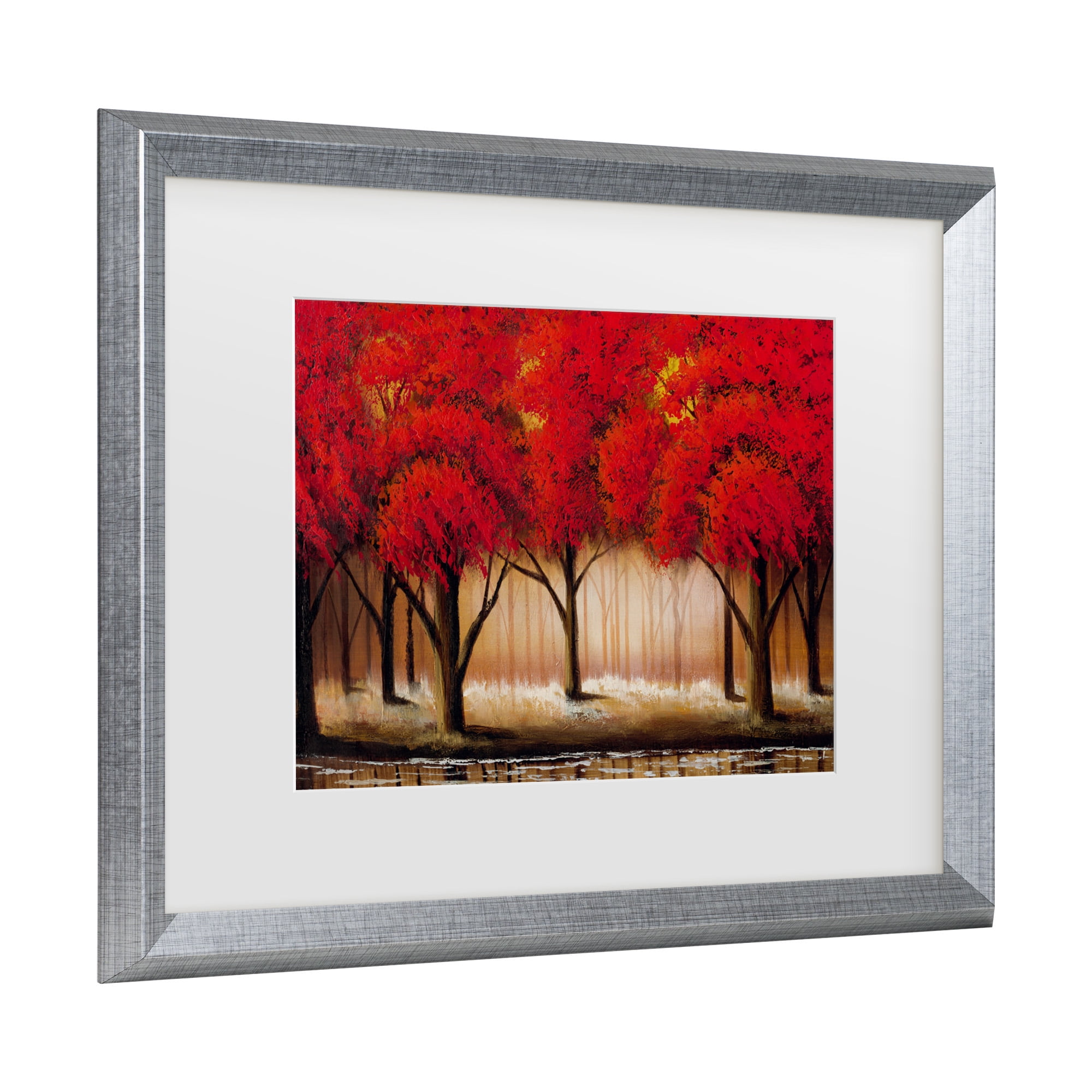 Trademark Fine Art 'Parade of Red Trees II' Canvas Art by Masters Fine Art
