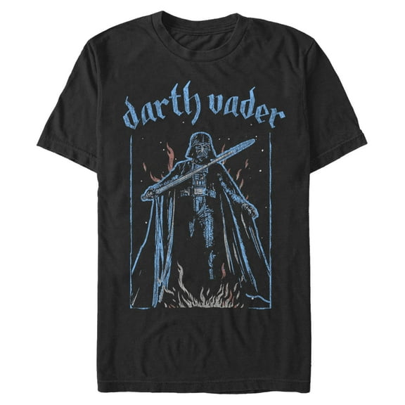 Mens Star Wars Darth Vader Flames T Shirt