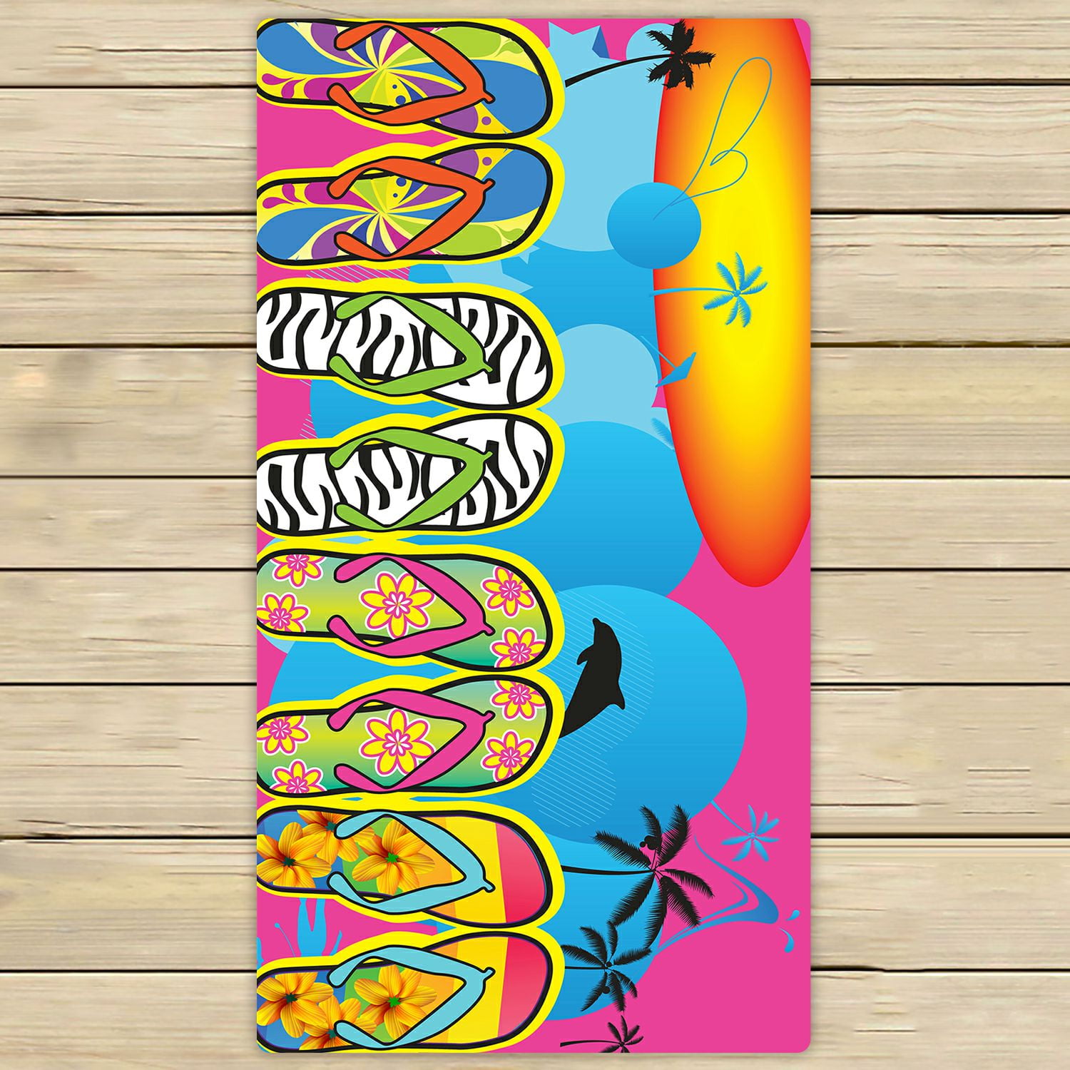 ZKGK Beach Flip Flops Hand Towel Bath Towels Beach Towel For Home