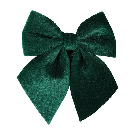 Virelaxpo Oversized Velvet Flocked Christmas Bow 20x15cm for Wreaths Trees Garlands Indoor Outdoor Holiday Decor