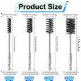 thumbnail image 2 of 8pcs Bore Brush, Stainless Steel Wire Brush Drill Attachments with 1/4 Inch Hex Shank Twisted Wire Cleaning Tools, 2 of 4