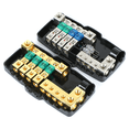 thumbnail image 4 of Car Audio Multi-Function Fuse Box with LED Light Fuse Holder Suitable for Car RV Camping Car Power Shunt 12V-24V, 4 of 9