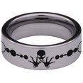 thumbnail image 4 of Grey Alien Tungsten Carbide Ring, 4 of 9