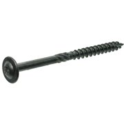 Grip-Rite GRSSFW911225 Grip-Rite PrimeGuard Plus #9 x 1.5 In. Flat Washer Head Structure Screw (25-Count) Black