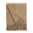 thumbnail image 1 of Jeté en Tricot Torsadé Beige, 1 of 2