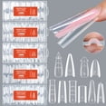 thumbnail image 2 of Dual Sandwich Nail Forms,256Pcs Sandwich Dual Nail Forms for Builder Gel,16 Sizes,Reusable Long Coffin Stiletto Square Molds for Poly Gel DIY Salon,No Shift Top and Bottom Nail Extension Forms Kit, 2 of 6