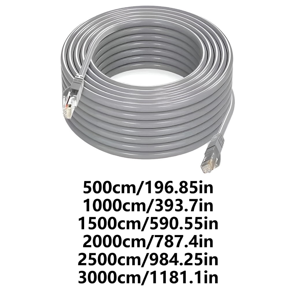 Cat6 Ethernet Cable 1000Mbps Speed Internet Cable 23AWG Gigabit Networking RJ45 LAN for Indoor and Outdoor Use for PC