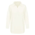 thumbnail image 5 of HLKJKLS Oversized Sweatshirt For Women Casual Loose Fashion Retro Long Sleeved Pullover Sweatshirt White Xs-4Xl, 5 of 5