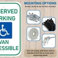 thumbnail image 4 of ADA CENTRAL SIGNS - Handicap Reserve Parking Van Accessible Sign R7-8 - ADA Compliant Digitally Printed Text Wall Signs - Handicap Van Accessible Signs Used for Public Reserved Parking, or Outdoor, 4 of 7