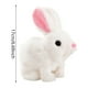 thumbnail image 2 of Conejito de juguete para niños paseo eléctrico de Pascua salto con zanahoria para regalo color blanco, 2 of 8