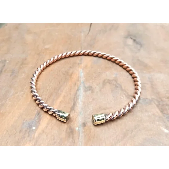 Pure Solid Copper Cuff Bracelet For Women and Men Arthritis Copper Bangle