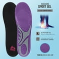 thumbnail image 2 of RBX Massaging Sport Gel All Day Comfort Insoles, Full Length, Women 6-10 (Purple), 2 of 4