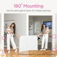 thumbnail image 6 of Perma Child Safety 79 in. Wide x 38 in. Tall White Ultimate Retractable Baby Gate, 6 of 7