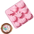 thumbnail image 4 of Moldes para fondant de otoño, 9 piezas de molde de silicona de bellota y hoja de calabaza, moldes para fondant de otoño para pudín, chocolate, caramelos duros y postres, 4 of 5