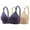 Navy, variant on Ltctricy Women's 2 Pc Push up Bras Comfortable Wireless Full Figure Support Lift up Bralette Breathable Plus Size Bras