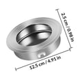 thumbnail image 2 of IDEANATEGRATE 15Ud Manijas Integradas De Inoxidable Para Muebles Con Elegante Color Plata, 2 of 8