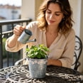 thumbnail image 4 of Clearance! Soovim Flower Pots Indoor Pots Galvanized Large Metal Planter for Outdoor Container for Farmhouse, 4 of 7