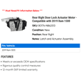 thumbnail image 2 of Rear Right Door Lock Actuator Motor - Compatible with 2019 Ram 1500, 2 of 2