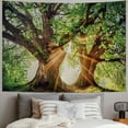 thumbnail image 2 of ONETECH  Wall Tapestry for Bedroom Decoration Nature Forest Tapestry Tree Tapestry Landscape Tapestry Dark Green Tapestry Decor Poster, 2 of 6