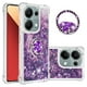 thumbnail image 1 of Funda para Xiaomi Redmi Note 13 Pro 4G con Brillo Líquido Flotante, Purpurina, Parachoques y Anillo Giratorio Soporte, 1 of 5