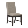thumbnail image 6 of Traditional Dining 5pc Set Double Pedestal Table 4 Chairs Oak Veneer Furniture Rustic Brown Finish, 6 of 7
