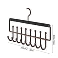 thumbnail image 3 of Belt Hanger for Closet, 8 Hooks Wooden Hangers with Sturdy Mental Hooks, Clothes Hangers for Pants Dresses Ties Scarves Vests Accessories, 3 of 6