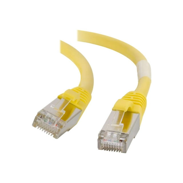 C2G 7ft Cat6 Ethernet Cable - Snagless Shielded (STP) - Yellow - Patch cable - RJ-45 (M) to RJ-45 (M) - 7 ft - STP - CAT 6 - molded, snagless, stranded - yellow