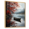 thumbnail image 2 of Designart "Fishing At The Lake Breeze II" Floral Floater Framed Wall Art Living Room, 2 of 7