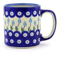 thumbnail image 3 of Polish Pottery 11 oz Mug (Floral Peacock Theme) Hand Painted in Boleslawiec, Poland + Certificate of Authenticity, 3 of 6