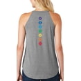 thumbnail image 1 of Women's 7 Diamond Chakras Yoga Tank Top (back print), Medium Grey Heather, 1 of 3