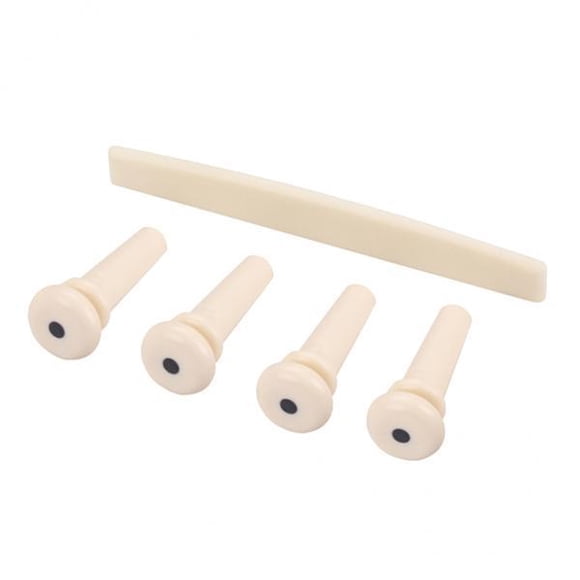 Pasadores de puente de plástico Yuyangstore crema para guitarra baja acústica