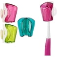 thumbnail image 2 of Sunjoy Tech Toothbrush Holder Case with Suction Cup, 3 Pcs Wall Toothbrush Holder with Cover Case, Bathroom Toothbrush Holder for Kids and Adult, 2 of 2