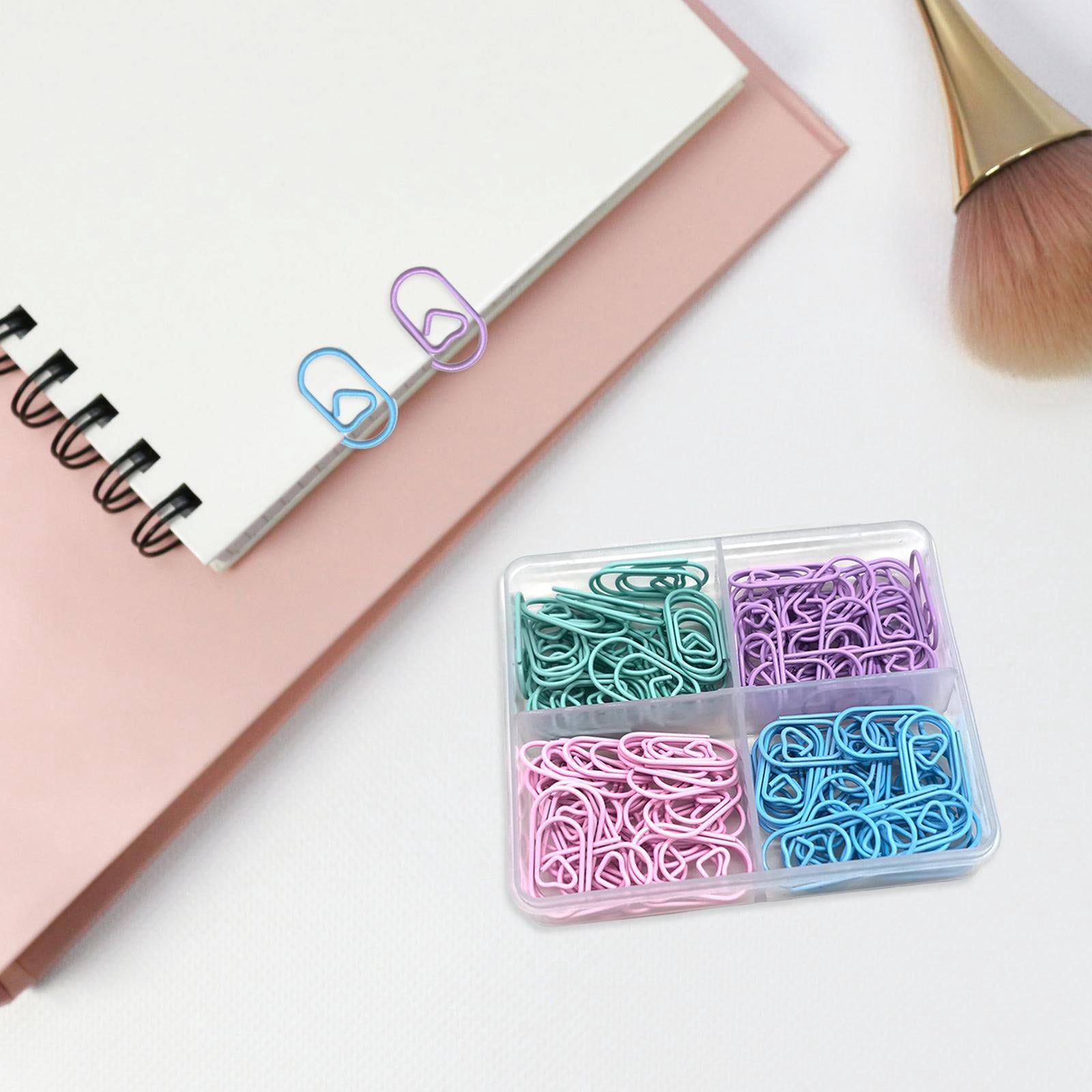 MAGIDEAL 5x120x Paper Clips Small Scrapbook Crafts Document Home files Heart Decorative