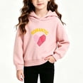 thumbnail image 7 of Bixock Toddler Girls Graphic Hoodies Long Sleeve Tops Crew Neck Pullover Tops Solid Color Print Casual Sweatshirt Warm Soft Windproof Daily Wear Girls Clothings, 7 of 7