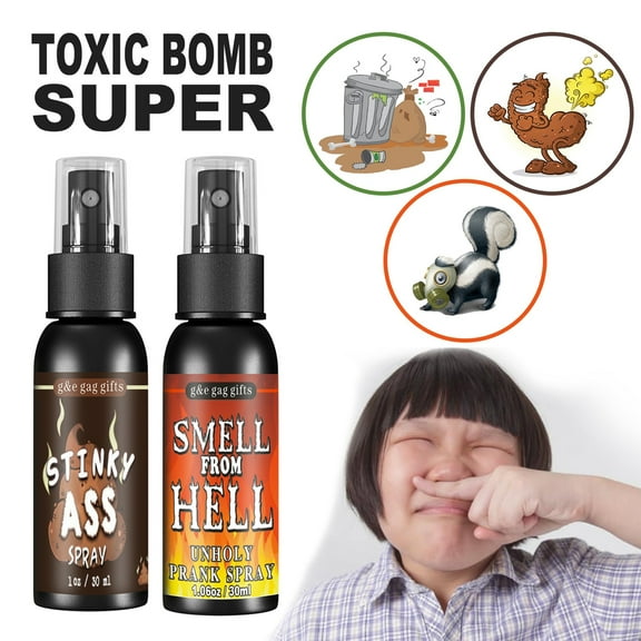 Mightlink 30ml Stink Spray No Harm Creative Funny Smelly Long Lasting Improve Ambience Non-Pungent Extra Strong Stink Hilarious Gag Spray for Halloween