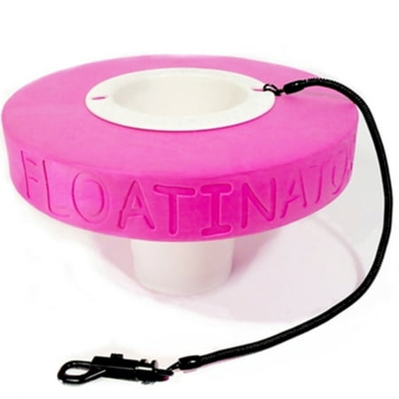 Floatinator Pink Floating cup holder to keep your favorite drink safe in the