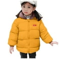 thumbnail image 4 of Akiihool Boys Winter Coat Boys Hoodies Heavyweight Fleece Jackets for Kids Flannel Shirt Jacket Cozy Plaid Flannel Shacket (Yellow,4-5 Years), 4 of 7
