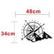 thumbnail image 3 of SAILING 48*34cm pegatina de brújula todoterreno para coche, pegatina de vinilo de navegación rosa, pegatina para coche, camión, ordenador portátil, puerta y capó de coche, 3 of 5