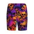thumbnail image 5 of Easygdp Skull Men's Short Pajama Pants, Sleep Shorts, Household Pants, Casual Pants with Pockets - Medium, 5 of 9