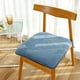 thumbnail image 4 of Almohada de falso pelo azul, almohadón de silla de terciopelo grueso, 18x18in, 4 of 7