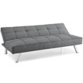 thumbnail image 4 of Serta Carson Tufted Sleeper Sofa in Charcoal Gray Fabric Upholstery, 4 of 14